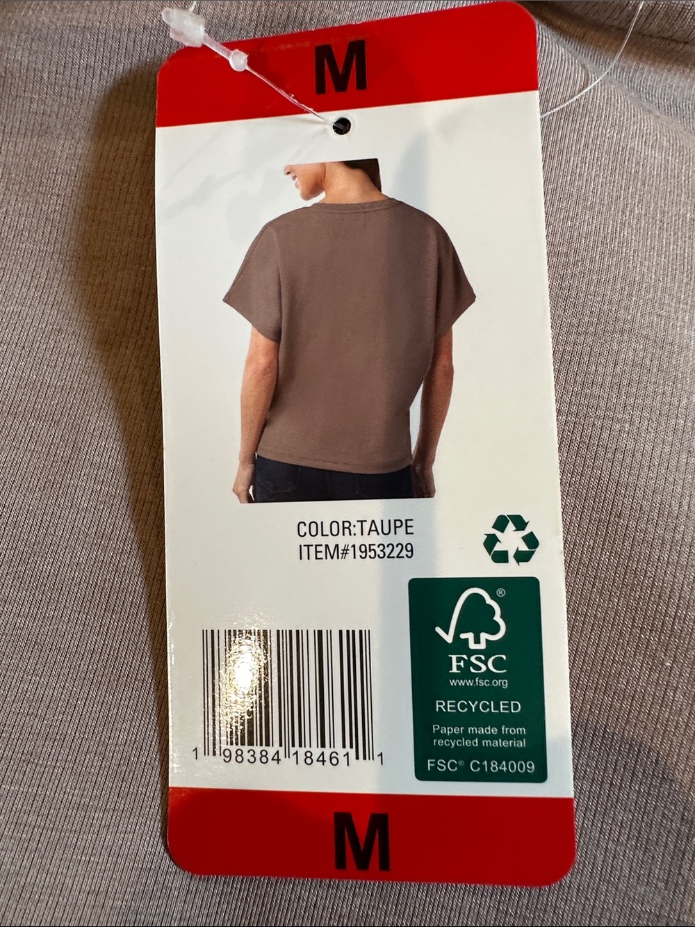 NWT 32 Degrees Women’s Taupe Short-Sleeve Crewneck Tee Medium - Picture 5 of 6